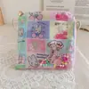 Bolsa Mini Coelho Jasmim Awkable com Zíper em L Bolsa para Moedas Chaves Bolsa de Mão Bolsa Quadrada Pequena com Areia Movediça Transparente