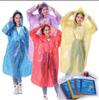 Impermeable desechable de mayor grosor transparente escénico para turismo al aire libre poncho al por mayor para adultos y niños jersey portátil