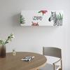 Máquina colgante con cubierta antipolvo para aire acondicionado con todo incluido, cubierta de franela gruesa estampada para aire acondicionado, decoración interior, linda cubierta colgante de dibujos animados