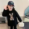 Camiseta Básica de Cuello Redondo para Niñas 2026 Nuevo Estilo Primavera y Otoño Camiseta de Manga Larga para Niños Pequeños, Top Interior de Algodón Puro, Ropa de Otoño