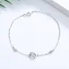 Pulseira de prata de lei s925 rosa para mulheres pulseira de topázio de cristal ins design pulseira de flor elegante estilo coreano
