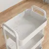 Carrinho Prateleira de Armazenamento Prateleira de Armazenamento para Coisas de Dormitório Prateleira de Armazenamento para Lanches Prateleira de Armazenamento Removível ao Lado da Cama Quarto Casa