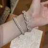Pulseira de Pérolas Irregular Ajustável Estilo Francês, Design de Nicho, Pulseira Versátil, Luxo Leve, Sensação de Alto Padrão, Joias para Atacado