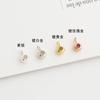 Cuentas de Posicionamiento de Plata Esterlina S925 con Anillo Cuentas de Silicona Cuentas Ajustables Cuentas Redondas Deslizables Accesorios de Cadena de Aguja DIY Clip de Cuenta Plana