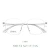 Gafas de marco de titanio con pegamento dorado nuevas y a la moda ultraligeras para miopía marco de gafas de alta calidad para mujer se pueden equiparar con graduación Marrón M8173