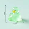 Patito perezoso luminoso, creativo y lindo, con forma de cansado, para decorar bolsas ciegas, micro paisajes, adornos pequeños de escritorio.