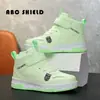 Txh2558 Zapatos Deportivos de Piel Impermeables Abc para Niños, Tallas Mediana y Grande, Tenis de Caña Alta, Zapatos Casuales para Campus Estudiantil