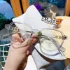 2026 Nueva Versión Coreana Marco de Gafas Retro Marco Cuadrado Grande Marco para Gafas de Miopía Gafas de Lente Plano Antiluz Azul Casual Marco TR90