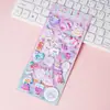 Pegatinas de Burbujas Estéreo 3D Personalizadas con Dibujos Animados Lindos y Creativos para Niños, Pegatinas Educativas de Vestir