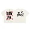 Camiseta Vintage Suelta de Manga Corta con Cuello Redondo Lavada y Desgastada Estilo Americano San Miguel 2026 para Hombres y Mujeres Moderna