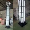 Poste de Iluminação Paisagística Quadrado 6m LED à Prova d'Água para Exterior Luz de Jardim 100W Iluminação Paisagística Estilo Chinês Poste de Rua