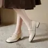 Zapatos de tacón grueso estilo francés poco profundos 2026, nueva colección de otoño, versátiles Mary Janes retro casuales elegantes de punta cuadrada para mujer