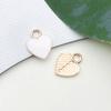 1 gota de óleo branco pingente pulseira colar pingente pequeno pingente artesanal diy chaveiro joias acessórios atacado