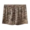 Ropa interior para hombre Huajielong con textura de seda helada estampada, de cintura media, talla grande, boxers holgados y transpirables para hombre, disponibles para dropshipping