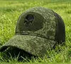 Nueva Gorra de Béisbol Camuflaje Calavera Táctica para Exteriores Protección Solar Visera Gorra para Fans Militares Suministro Transfronterizo en Stock