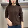 Nueva Camisa de Terciopelo Doble Cara para Mujer Otoño e Invierno 2025, Elegante Empalme Diamantes Calientes Cuello Redondo Manga Larga Jersey Camisa Básica Cálida para Mujer