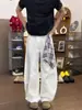 Bufanda de Seda a Cuadros Pantalones Vaqueros Scimitar para Hombre Tendencia Estilo Americano High Street Pantalones Sueltos de Pierna Ancha Pierna Recta Bootcut