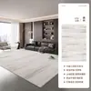 Tapete Sala de Estar Minimalismo Italiano Luxo Leve Quarto de Luxo Tapete de Cabeceira Tapete de Chão Lavável e Limpável com Pano Tapete Espesso para Casa