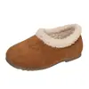 Zapatos de Algodón para Niñas Invierno Nuevos Botines Cortos de Terciopelo Botas de Nieve Cálidas para Niños Zapatos Peludos de Moda para Niñitas Zapatos de Suela Blanda