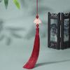 Borlas Flor de Ciruelo de Colores Abanico Borlas Exquisitas y Versátiles Nuevo Chinoiserie Dinastía Han Botonadura Prensada Accesorios Bolsa Decoración de Ventana Colgante para Coche Borlas Pequeñas Colgantes