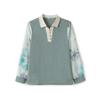 Blusa de Primavera para Madre Camiseta de Manga Larga Camiseta Base de Primavera y Otoño para Mujeres de Mediana Edad y Mayores Camisa de Estilo Occidental con Cuello Solapa para Mujeres de Mediana Edad
