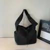 Bolsa Cruzada Casual Estilo Japonés de Gran Capacidad con Cierre de Cordón para Mujer 2025 Nueva Bolsa de Hombro Ligera Tipo Tote Bolsa para Viajes