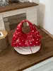 Bolsa Quadrada Pequena de Bolinhas de Alto Valor Feminina 2026 Nova Moda Ins Bolsa de Mão Ombro Bolsa Transversal Retro Tendência
