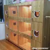 Vitrina para casa de gato, villa de gato de madera maciza, gabinete para gatos, casa de gato, jaula para gatos, villa pequeña de hospedaje, estándar