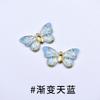 Insignia de Resina Acrílica Brillante Mariposa Nuevo Parche para Carcasa de Teléfono Móvil DIY Joyería Aretes Horquilla Accesorios Accesorios
