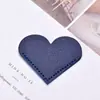 Protetor de Canto de Livro em Formato de Coração Mais Vendido Transfronteiriço, Marcador de Página Portátil Simples de Couro PU para Estudantes com Acabamento de Alta Qualidade