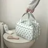 Bolsa de Maquillaje de Lunares Portátil para Mujer, Bolsa Impermeable de Gran Capacidad para Almacenamiento de Artículos de Tocador de Viaje, Bolsa de Almacenamiento Portátil Simple Estilo Ins