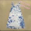 Falda Lencera Elegante de Encaje Nicho para Niñas Tie-Dye de Yunnan Vestido Nuevo de Verano para Vacaciones Falda para Niños