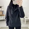 Jaqueta três em um para uso externo e viagens, jaqueta softshell de alta qualidade para esportes e atividades ao ar livre femininas, corta-vento masculino, impressão personalizada com logotipo
