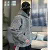 Moletom com Capuz Versátil Leve de Luxo Tendência Nova para Homens, Jaqueta Casual Elegante e Bonita Tecida Estilo Chanel