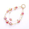 Estrellas de colores sirena colgante de teléfono móvil con cuentas cadena doble colgante de llavero accesorios colgantes para bolso
