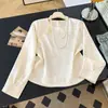 Garantía de Calidad Seda Real Reductora de Edad Tallas Grandes para Mujeres que Ocultan el Vientre Nuevo Estilo Chino Estilo Nacional Camisa de Jacquard Temperamento Holgada Delgada