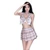 Conny Qqny Estilo Japonés Uniforme Jk Estilo Preppy Traje Tentación Falda Cuadros Dulce Atuendo de Estudiante Traje de Juego de Rol