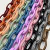 Ventas Directas de Fábrica Cadena de Plástico Colorida Abierta Se Puede Ensamblar en Bolsos, Bolsas, Accesorios de Cadena, Cadenas Decorativas, Accesorios de Joyería al Por Mayor