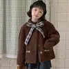 Ropa para Niños Estilo Coreano de Lana de Cordero Engrosada de Longitud Media 2026 Otoño/Invierno Abrigo de Piel para Niñas Nuevo Estilo Falso para Niños