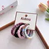 5 Piezas ~ Diadema de Felpa de Color Degradado Alta Elasticidad Estilo Coreano Otoño e Invierno Diadema Elegante Cuerda para el Cabello Duradera y No Dañina