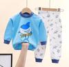 Conjunto de roupa íntima infantil Outono e Inverno roupas de bebê recém-nascido calça comprida pijamas para meninos e meninas roupas infantis atacado entrega de peça única
