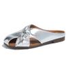 Medias Pantuflas Baotou para Mujer 2026 Verano Nuevo Estilo Planas de Suela Suave Sandalias Elegantes Slip-On Pantuflas Casuales para Uso en Exteriores