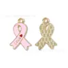 Día del Amor por los Senos Cinta Joyería con Aceite Goteando Accesorios Colgante DIY Accesorios para Llaveros Cadena para Teléfono Móvil Colgante Hecho a Mano