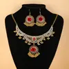 Accesorios de Moda Populares Europeos y Americanos Transfronterizos, Collares y Pendientes Bohemios de Estilo Étnico, Elegantes Conjuntos de Collares Retro