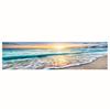 Pintura a óleo de paisagem de pôr do sol de praia natural, venda quente transfronteiriça, sem moldura, pôsteres e impressões de beira-mar, pintura de decoração de casa para sala de estar