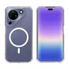 Adecuado para funda de teléfono Huawei Pura90, funda transparente Huawei 90 Pro Max, funda magnética, funda transparente anti-amarilleo y anti-caídas