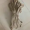 Cuerda de cáñamo Cuerda de atar Tejido a mano DIY Hilo de cáñamo Cuerda de tirar Cuerda para trepar gatos Envolver cuerda fina de cáñamo Cuerda de cáñamo Decoración con cuerda