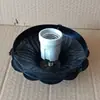 Lámparas de Columna para Patios Exteriores Faros de Poste Funda Paisajística Base de Bandeja Esférica Interfaz de Lámpara de Césped Accesorios de Mantenimiento