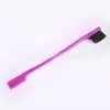 Pincel para Sobrancelhas Pincel para Ajuste de Pelos Quebrados Pincel para Pentear Linha do Cabelo Maquiagem Ferramenta de Acabamento para Sobrancelhas Pincel de Maquiagem com Duas Pontas Pincel de Acabamento para Sobrancelhas