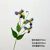 Flor Artificial Orquídea Íris Alice Impressa em 3D Algodão Silicone Flor Artificial Decoração de Casa Floral de Alto Padrão Estilo Natural Ins